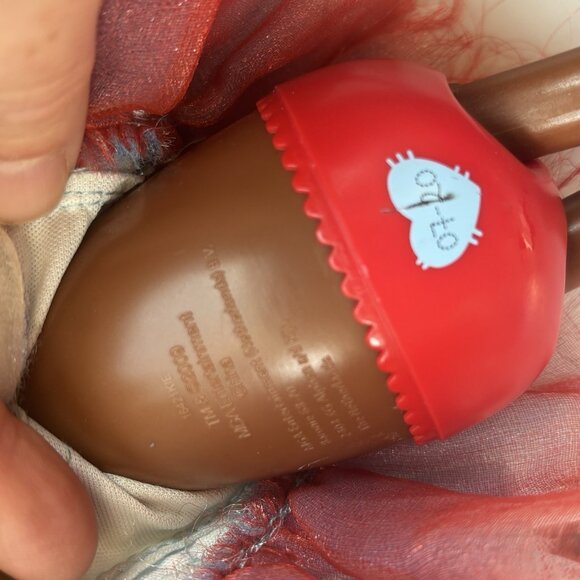 Lalaloopsy Dot Starlight Doll Yellow Hair Red Bow Blue Dress Button Eyes Rare - Picture 7 of 9